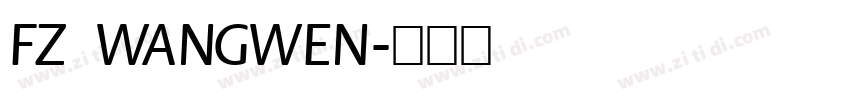 FZ WANGWEN字体转换
